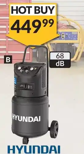Princess Auto Hyundai portable quiet air compressors. 15 gallon offer