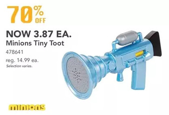 Toys R us Minions 2: the rise of gru tiny toot offer
