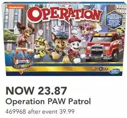 Toys R us Operation game: paw patrol the movie edition board game offer