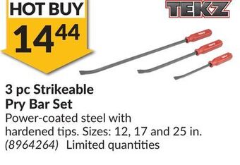 Princess Auto 3 pc strikeable pry bar set offer