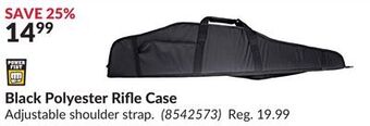 Princess Auto Black polyester rifle offer