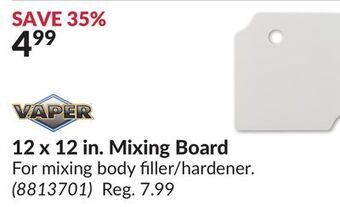 Princess Auto 12 x 12 in. mixing board offer
