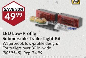 Princess Auto Led low-profile submersible trailer light kit offer