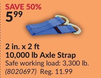 Princess Auto 2 10, 000 lb axle strap offer