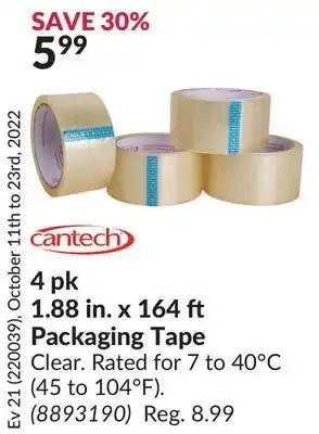 Princess Auto 4 x 164 packaging tape offer