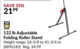 Princess Auto 132 lb adjustable folding roller stand offer
