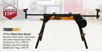 Princess Auto 77 in. mitre saw stand offer