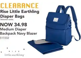 Babies 'R' Us Little earthling medium diaper backpack navy blazer offer