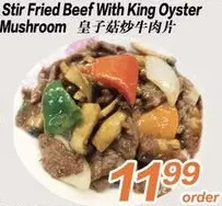 Seasons Foodmart Stir fried beef with king oyster mushroom offer