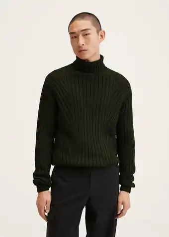 Mango Turtleneck ribbed sweater offer