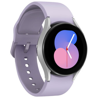 Best Buy Samsung galaxy watch5 (gps + lte) 40mm smartwatch with heart rate monitor - silver/bora purple offer