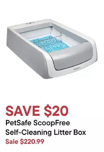 Petvalu Petsafe scoopfree self-cleaning litter box offer