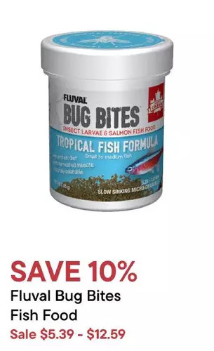 Petvalu Fluval bug bites fish food offer