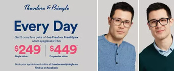 Real Canadian Superstore Joe fresh or freshspex adult eyeglasses offer