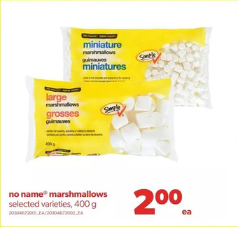 Real Canadian Superstore No name marshmallows offer