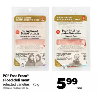 Real Canadian Superstore Pc free from sliced deli meat offer