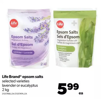 Real Canadian Superstore Life brand epsom salts offer