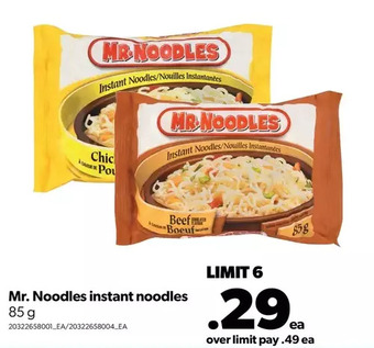 Real Canadian Superstore Mr. noodles instant noodles offer
