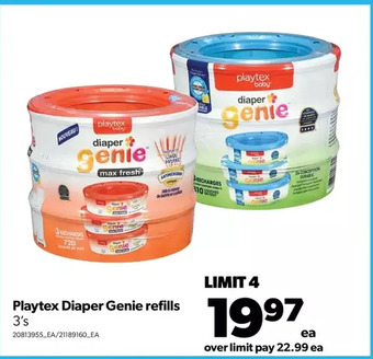 Real Canadian Superstore Playtex diaper genie refills offer