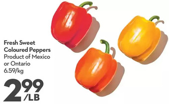 Longo's Fresh sweet coloured peppers offer