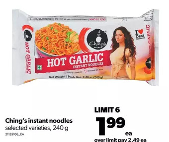 Real Canadian Superstore Ching's instant noodles offer