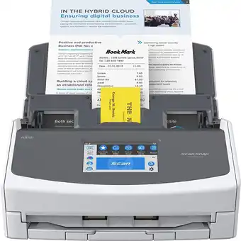 Best Buy Fujitsu scansnap touch screen scanner - white (pa03770-b615) offer