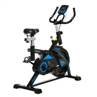 Best Buy Soozier stationary exercise bike indoor cardio workout cycling bicycle w/ heart pulse sensor & lcd monitor 28.6lb flywheel ad offer