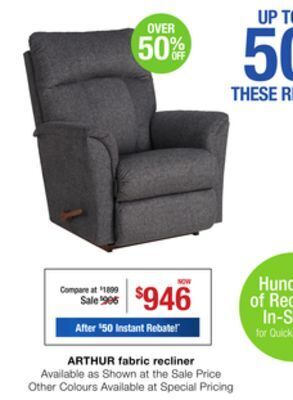 La Z Boy Arthur fabric recliner offer