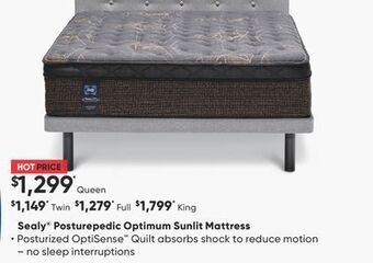 Sleep Country Sealy® posturepedic optimum sunlit mattress offer