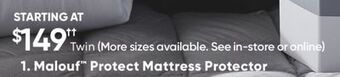 Sleep Country Malouf protect mattress protector offer