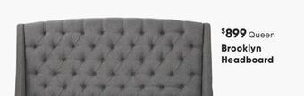 Sleep Country Brooklyn headboard offer