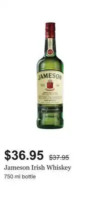 LCBO Jameson irish whiskey offer
