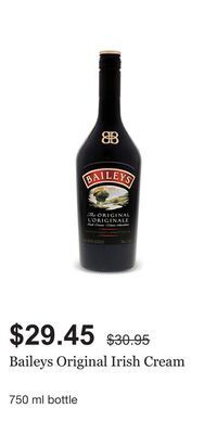 LCBO Baileys original irish cream offer