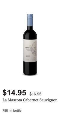 LCBO La mascota cabernet sauvignon offer