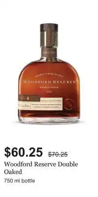 LCBO Woodford reserve double oaked offer