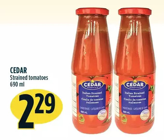 Marché Adonis Cedar strained tomatoes offer