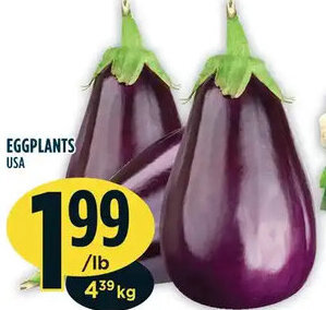 Marché Adonis Eggplants offer
