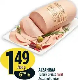 Marché Adonis Alzahraa Turkey Breast Halal Assorted Choice offer