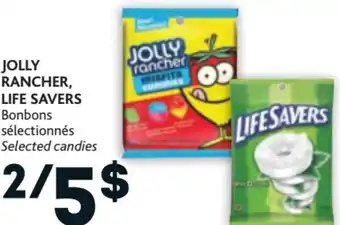 Brunet Jolly Rancher, Life Savers Selected Candies offer