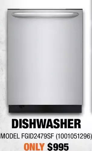 Home Depot Frigidaire dishwasher offer