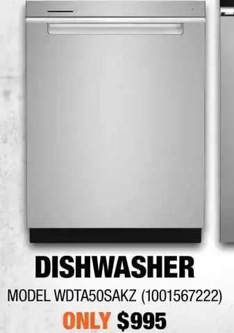 Home Depot Whirlpool dishwasher offer
