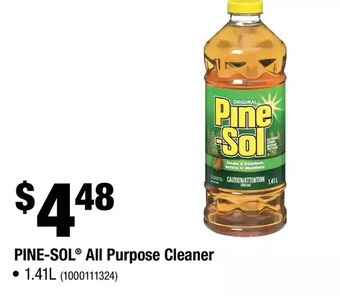 Home Depot Pine-sol all purpose cleaner offer