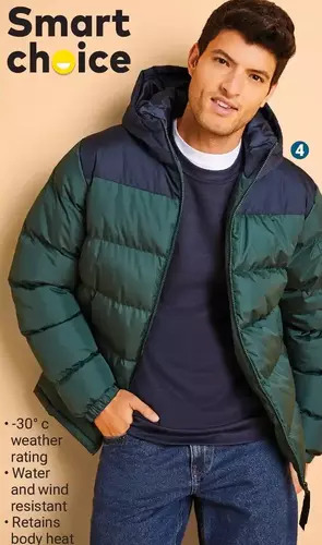 Giant Tiger Men's winter puffer jacket offer