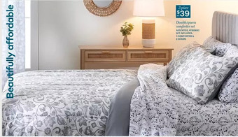 Giant Tiger Double/queen comforter set offer