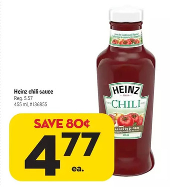Giant Tiger Heinz chili sauce offer