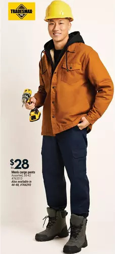 Giant Tiger Men's cargo pants offer