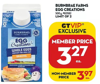 Giant Tiger Burnbrae farms egg creations offer