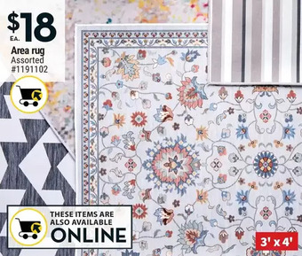 Giant Tiger Area rug offer