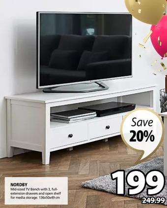 JYSK Nordby (tv bench) offer