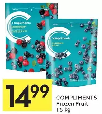 Foodland Compliments frozen fruit offer